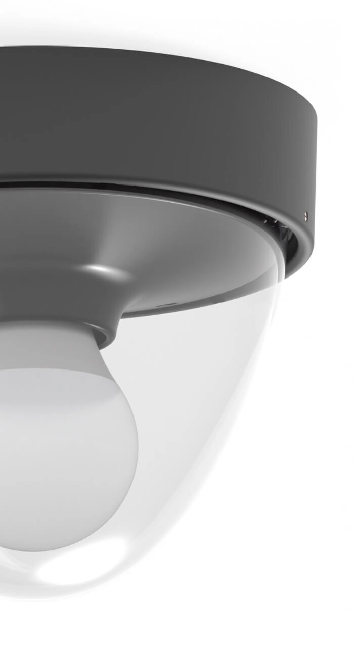 Schwarze Deckenlampe Nook für draußen Lyora 5903139797894