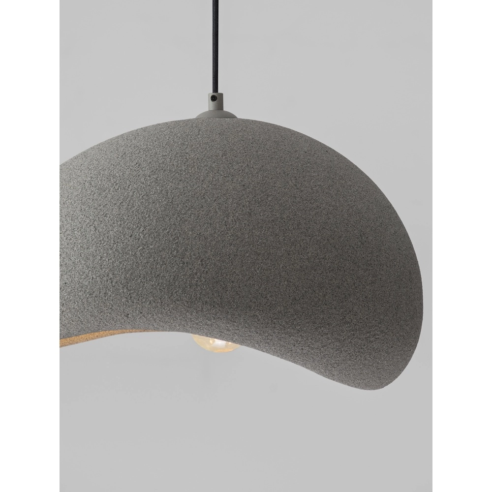 Natürliche Pendelleuchte Aere grau 40cm Lyora 5212017476692