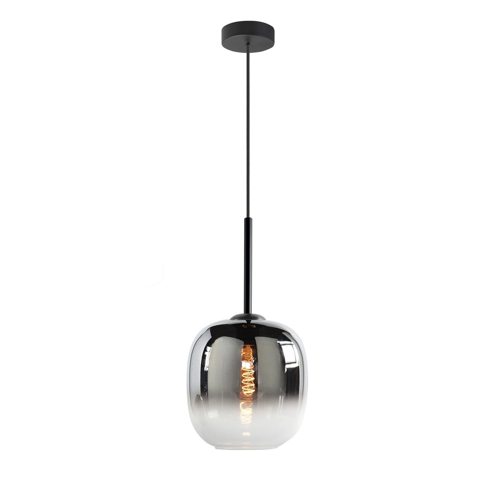 Pendelleuchte Bellini schwarz mit Fade-Rauchglas Ø 23cm