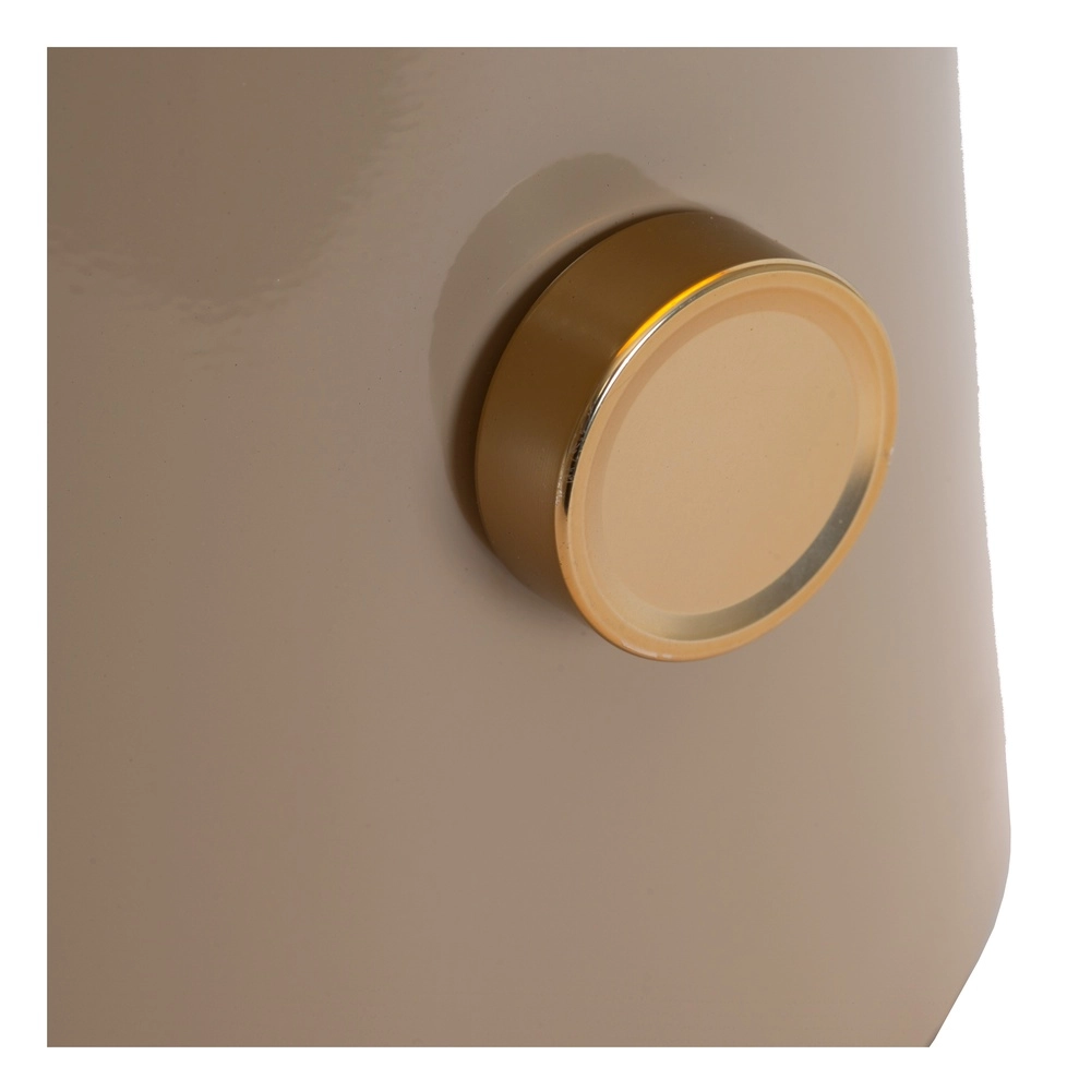 Tischlampe Barone taupe Ø 38cm Lucide Vibes 5411212650115
