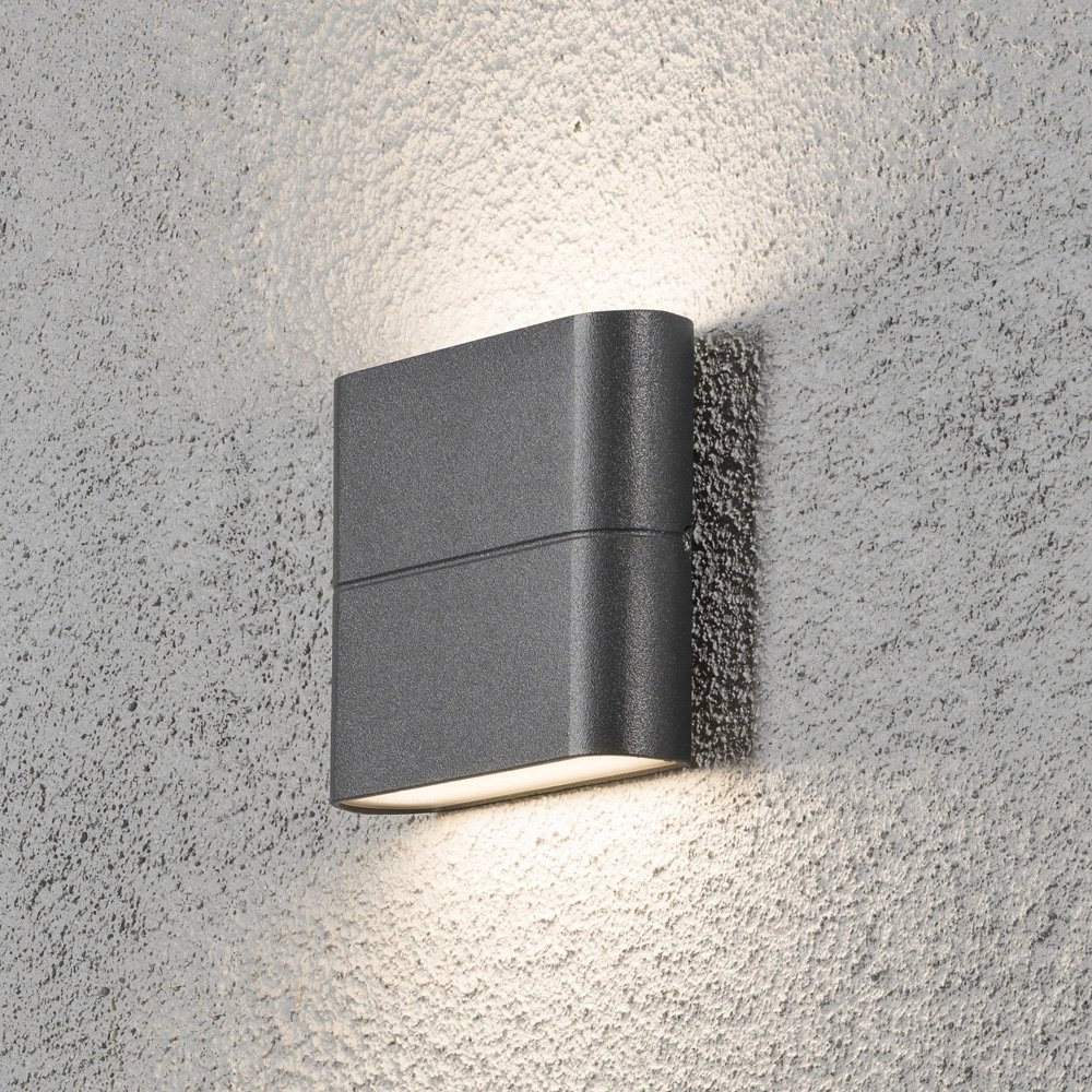 LED-Wandleuchte Chieri 11cm Anthrazit KonstSmide 7318307972375