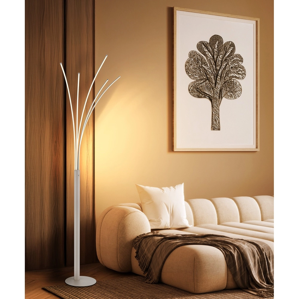 Design-Stehlampe Bizzy Sandbraun Globo 9007371578405