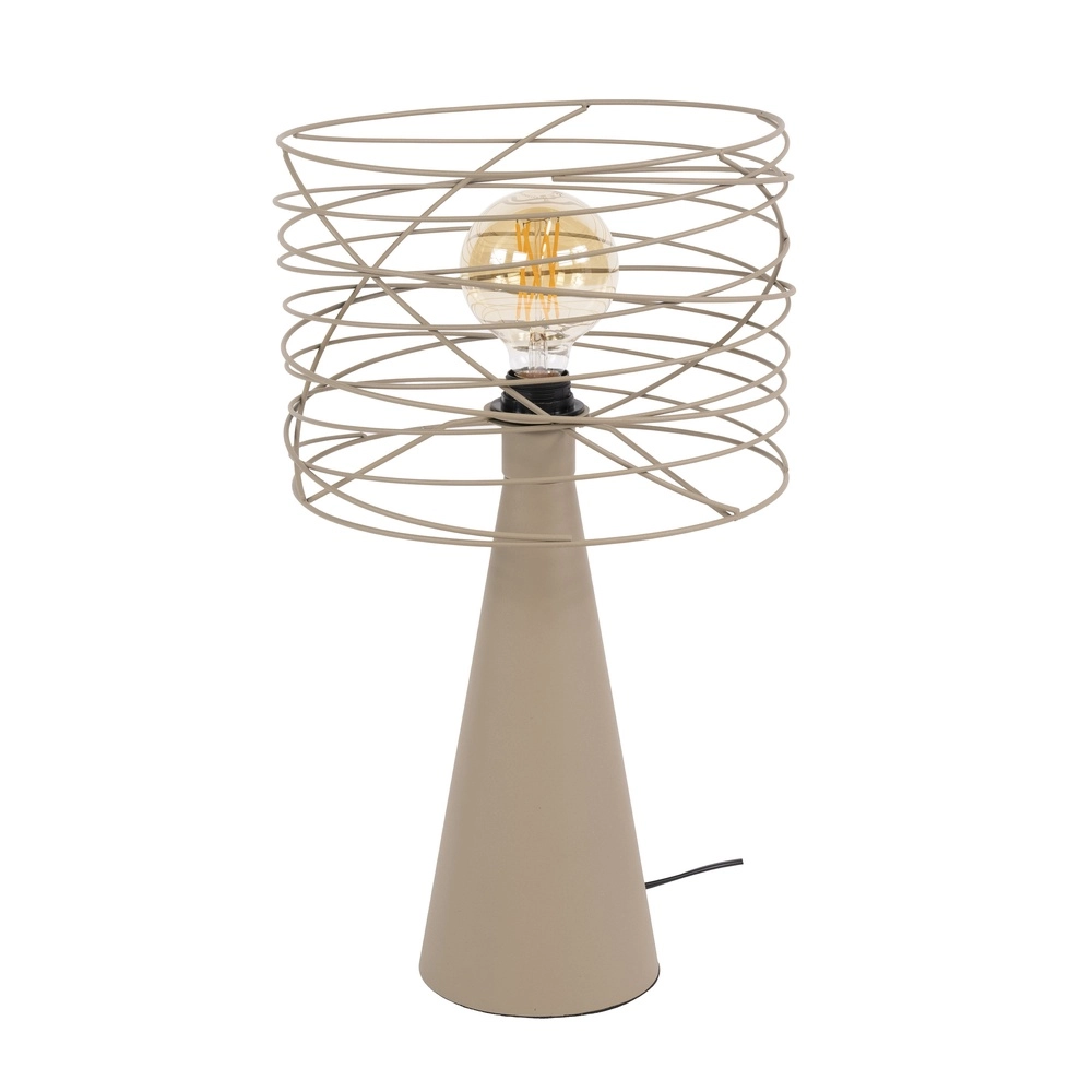 Sandtischlampe Curl mit Drahtkappe Lyora 8716803512504