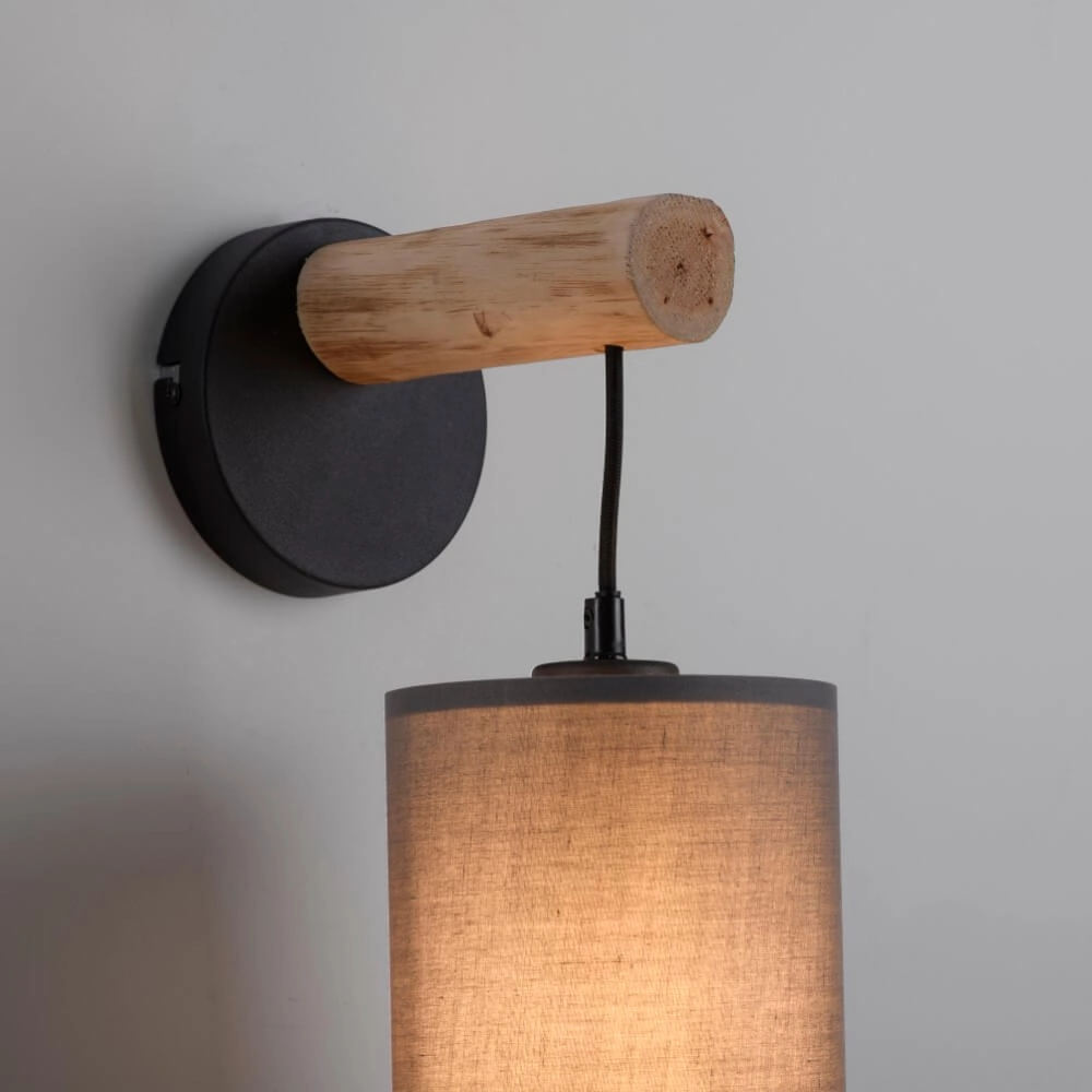 Ländliche Wandlampe Green Tribu Taupe Just Light 4043689995157