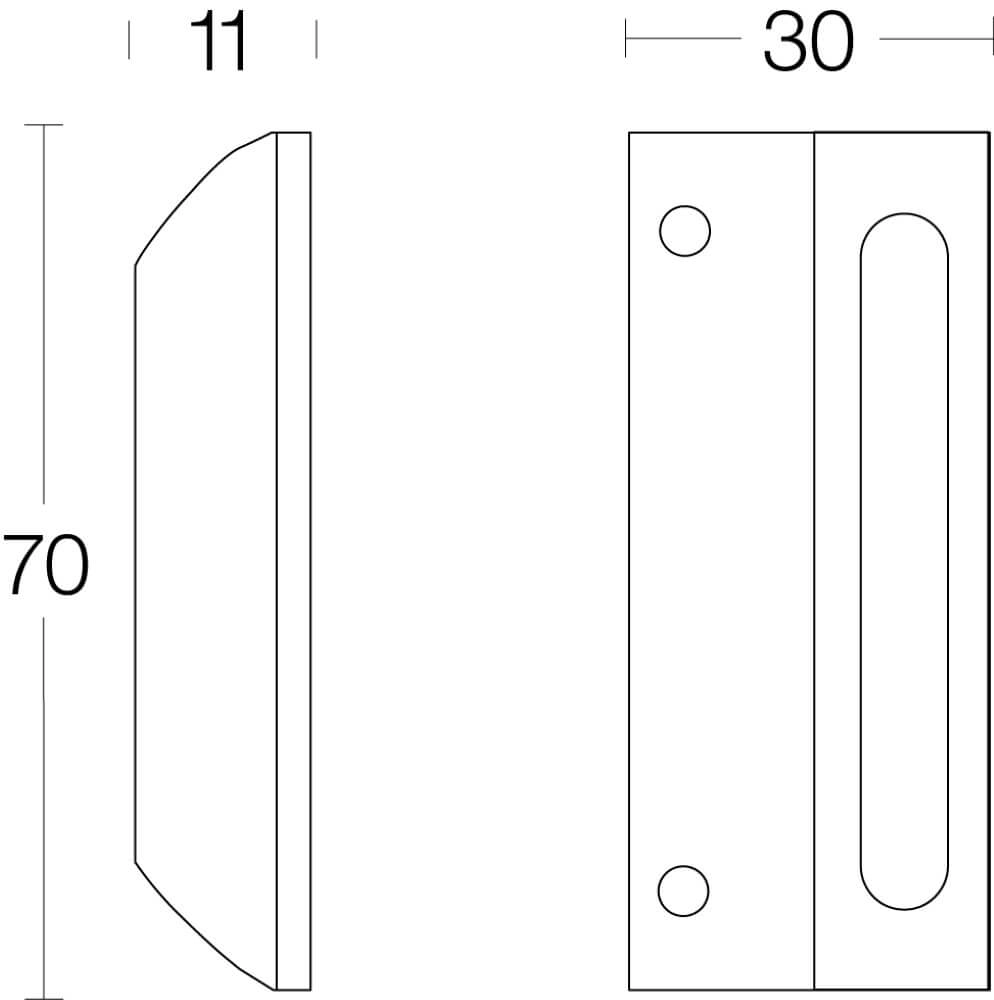 Schließblech Fixon für Fensterschloss nickel matt Intersteel 8714186045497