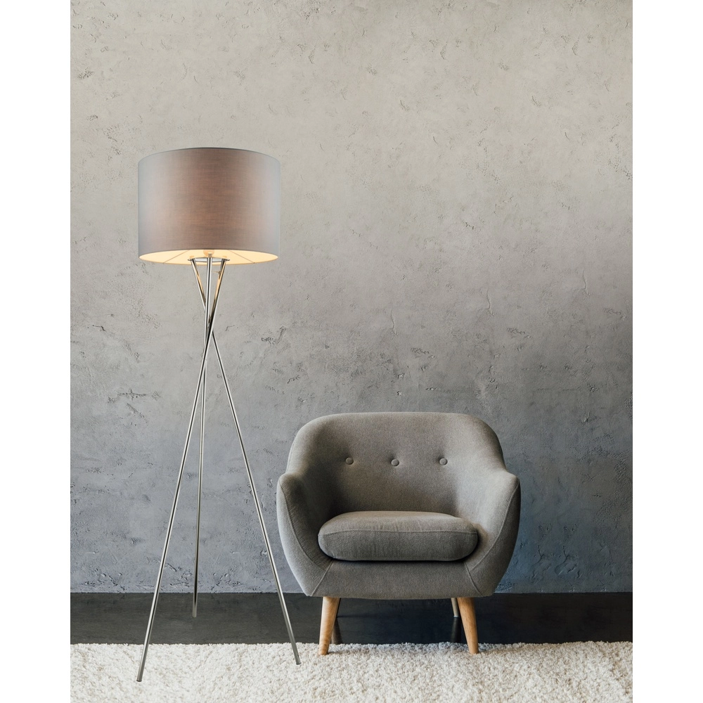 Stativ-Bodenlampe Gustav Chrom Globo 9007371328840