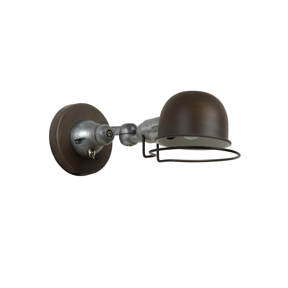 Klassische Wandlampe Honore Rostbraun