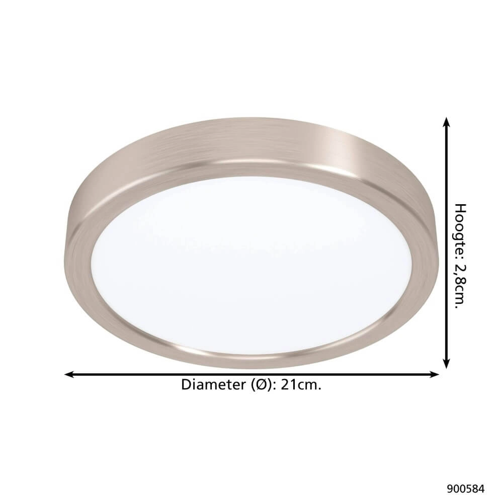 Deckenleuchte aus Edelstahl Fueva 5 Ø 21cm Eglo 9008606244843