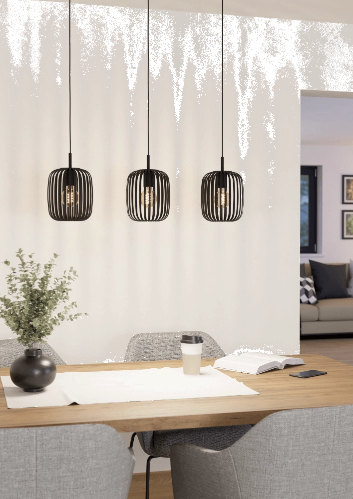 Schwarze Esstischlampe Romazzina Eglo 9008606244294