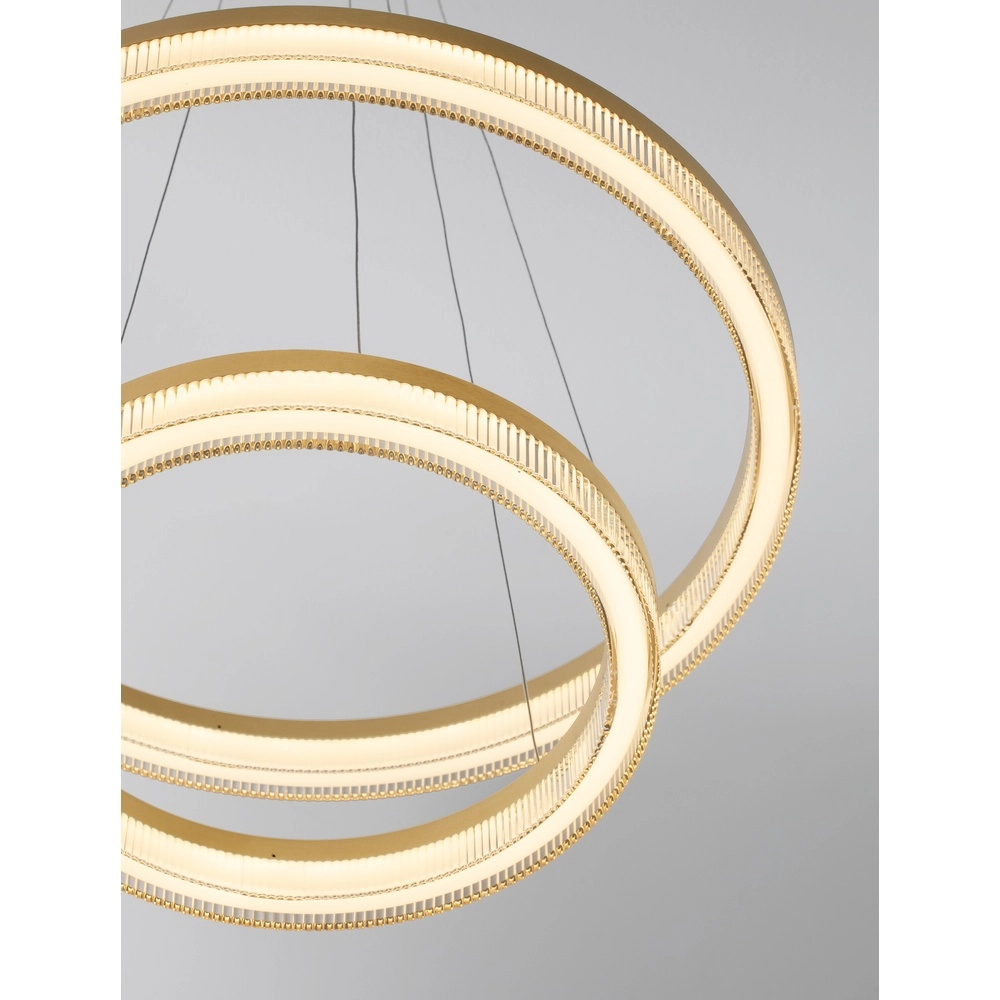 Goldene Pendelleuchte Luana 2-flammig Lyora 5212017479686