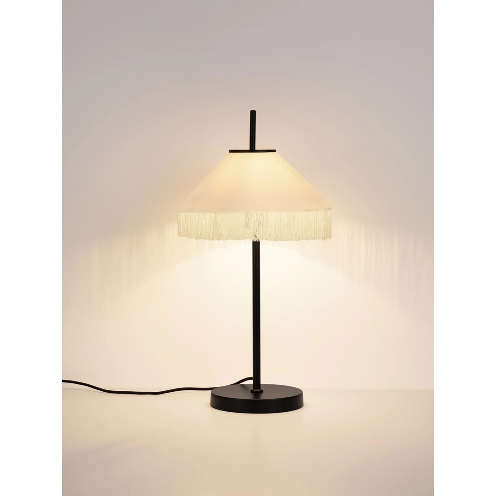 Tiffany-Tischlampe Velvy Beige Lyora 5212017493804