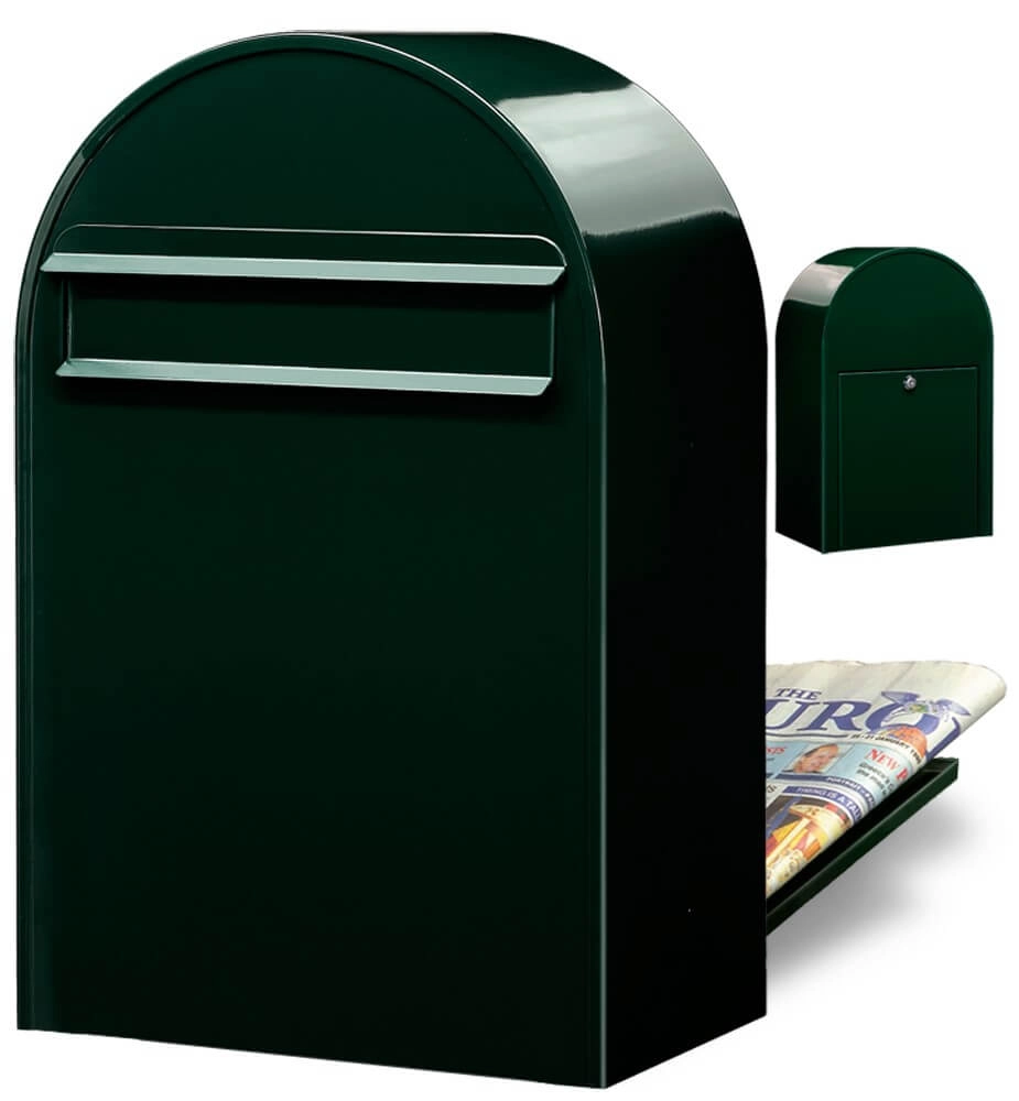 Briefkasten Classic B 6064 Schwarz Grün