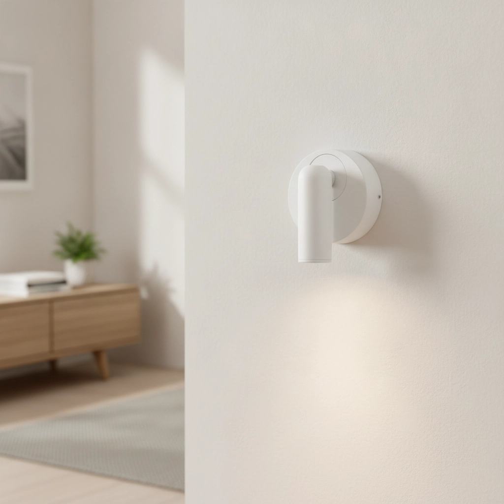 Nachttischlampe Pictor weiß