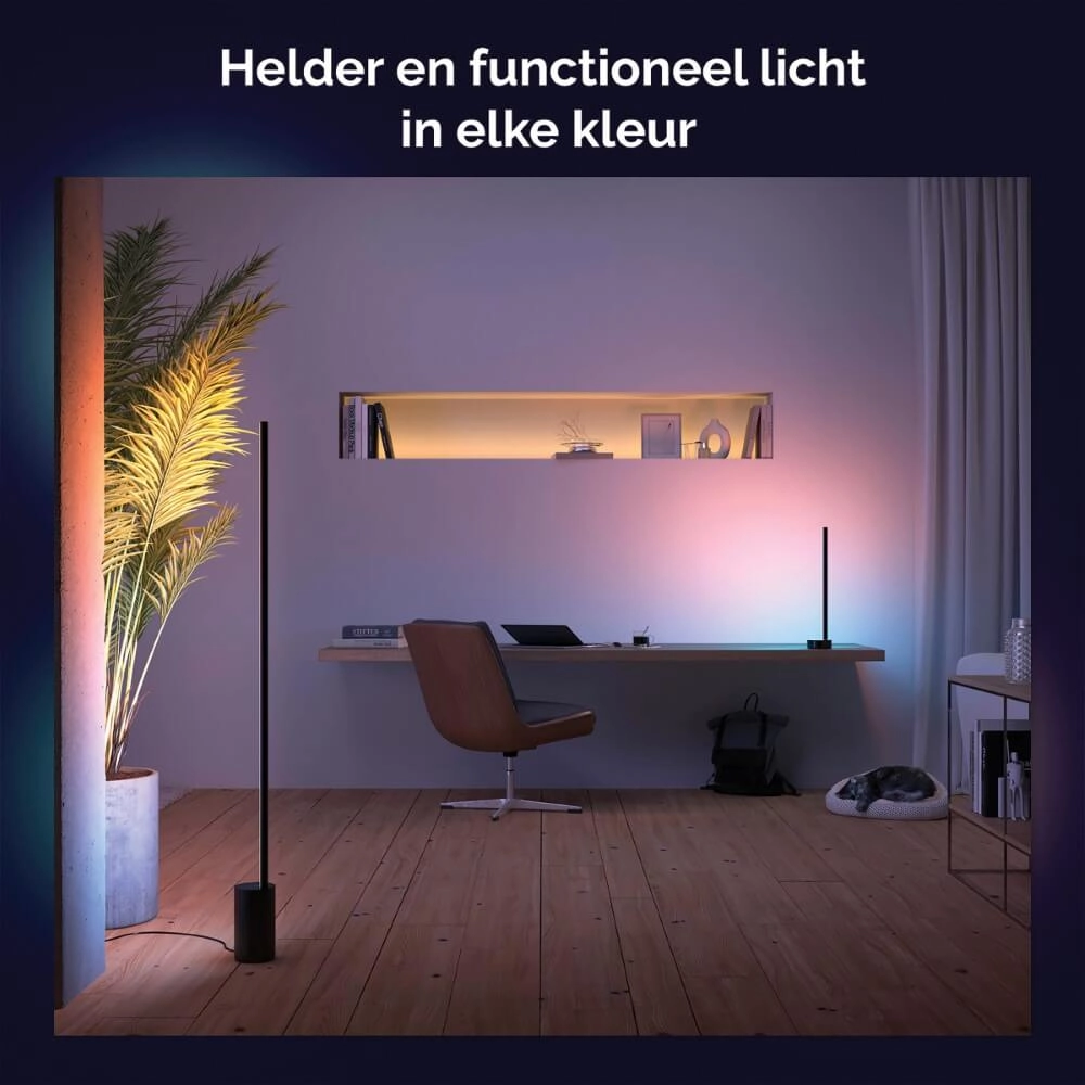Tischlampe Hintergrundbeleuchtung Hue Gradient - 12W - White and Color 55cm schwarz Philips 8718696176245