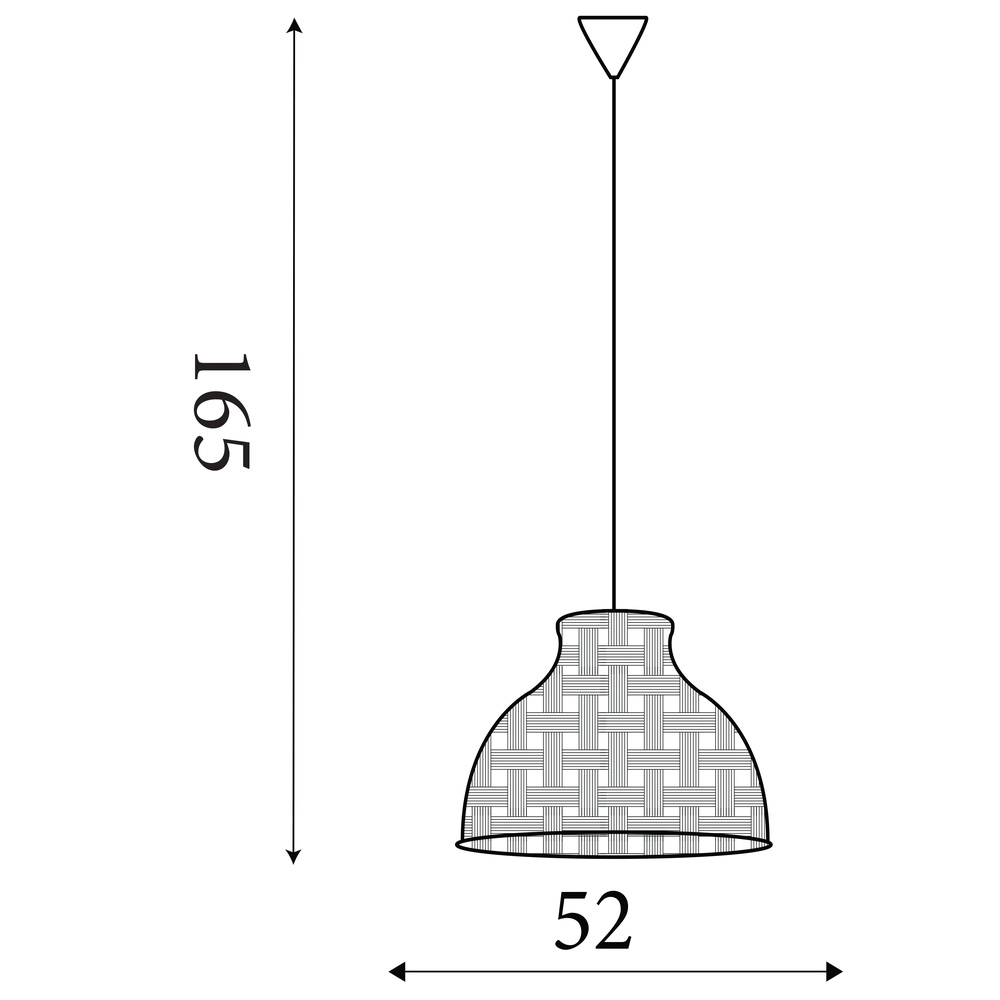Skandinavische Pendelleuchte Bali Ø 52cm Searchlight 5053423306667