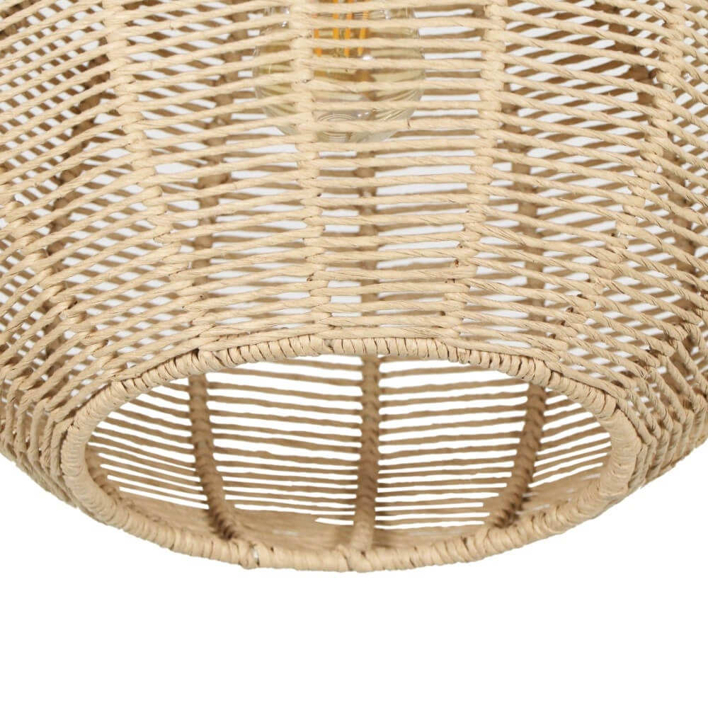 Hängelampe aus Rattan Janne Ø 35cm Trio 4017807629293