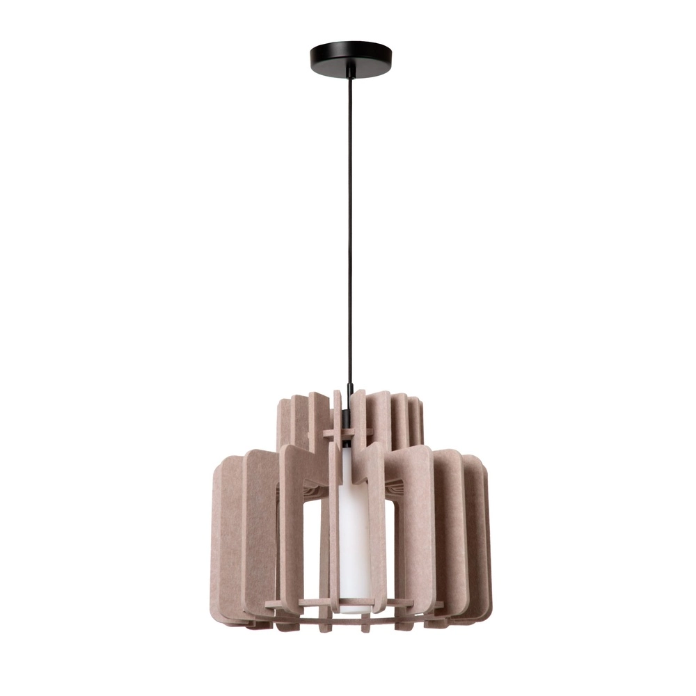Design-Pendellampe Rollo 40 cm sandbraun