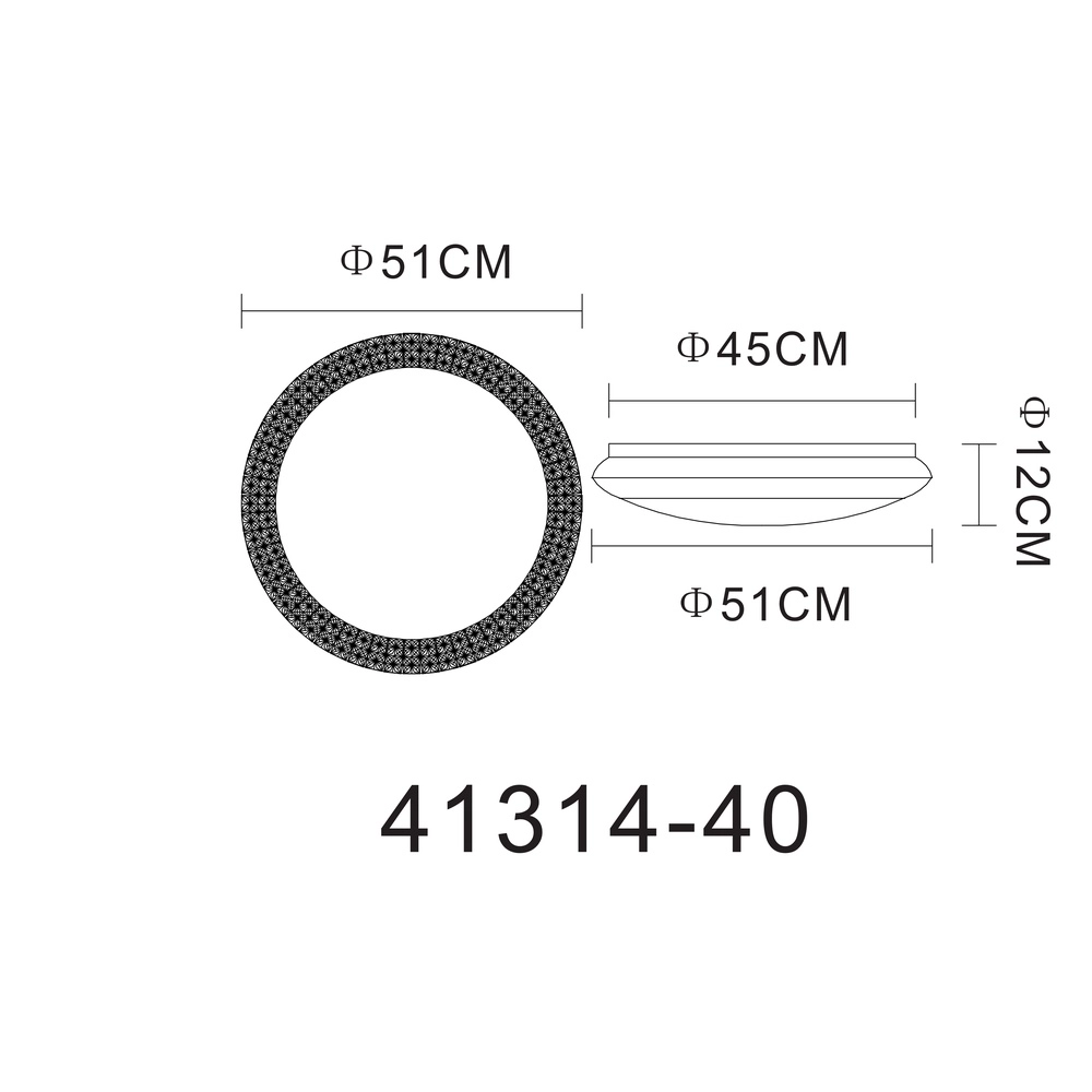 Deckenlicht Ronja Ø 50,5 cm Globo 9007371365807