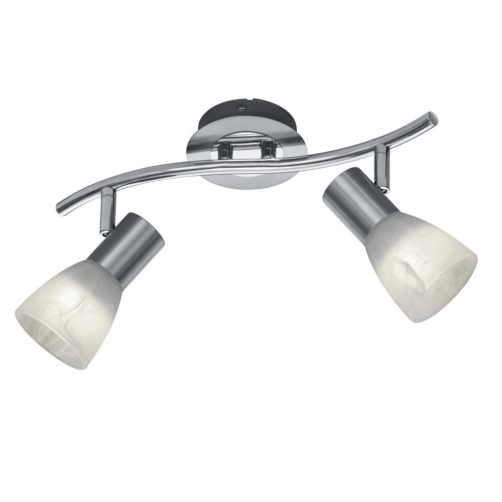 LED-Deckenstrahler Levisto 2-leichte Nickelmatte