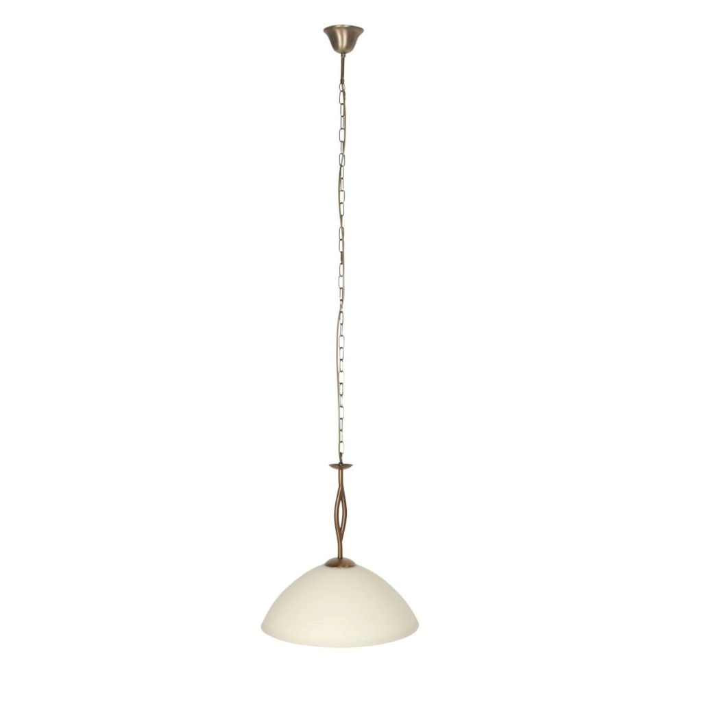 Klassische Pendellampe Anthea 1-Licht Bronze Steinhauer 8712746180220