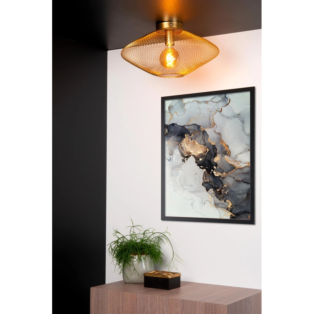 Netzdeckenlampe Mesh Gold Lucide 5411212211361