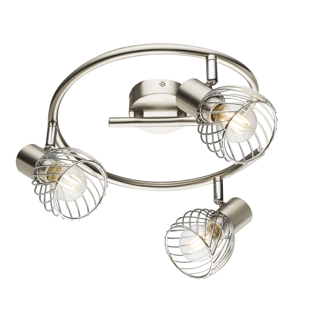 Deckenlampe Texas 3-Leicht-Nickel