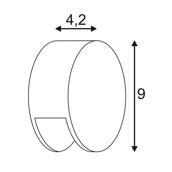 LED-Außenleuchte Pema Down 9cm Anthrazit SLV 4024163150668