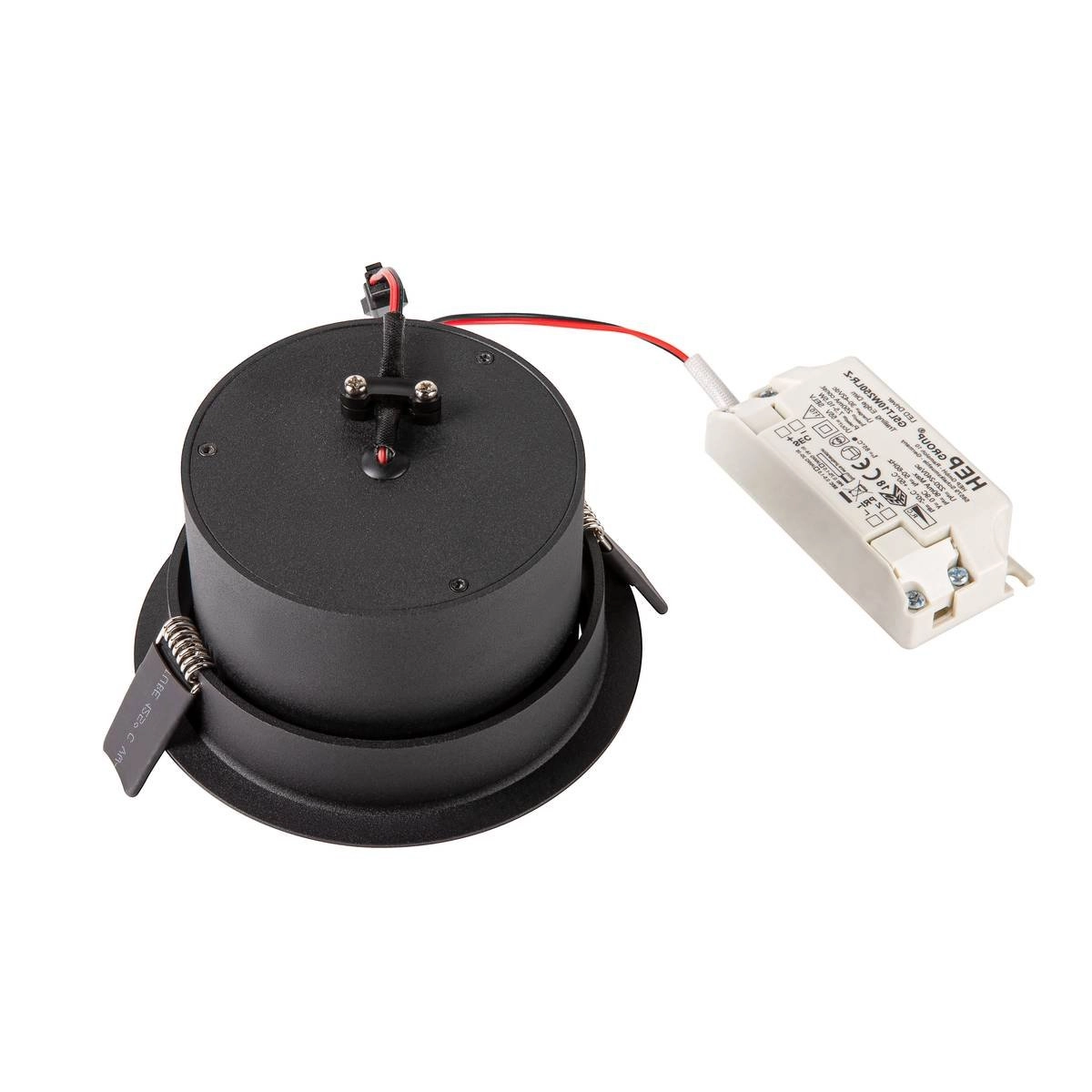 LED Einbauspot Oculus 10,5 W – 12 cm schwarz SLV 4024163248181