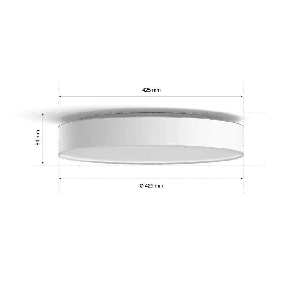 Deckenleuchte Hue Enrave L - White Ambiance Ø 42,5cm weiß Philips 8718696176450