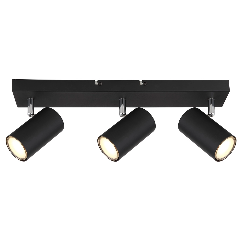Deckenlampe 3-Leuchten Robby Schwarz Globo 9007371439522