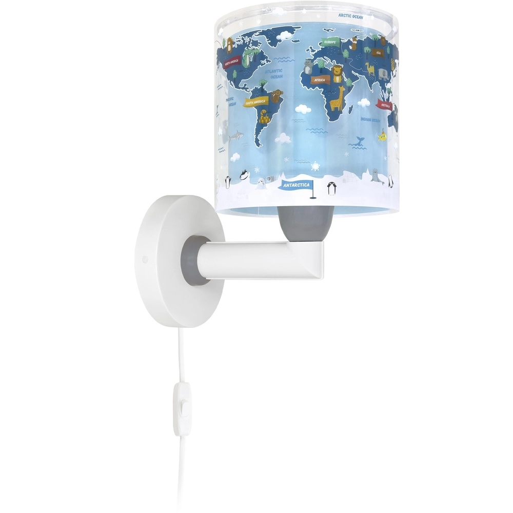 Wandleuchte für Kinderzimmer Kids World blau Dalber 8420406406794