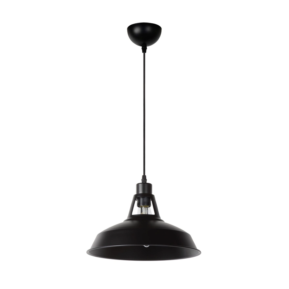 Industrie-Pendellampe Brassy-Bis schwarze Ø 31cm