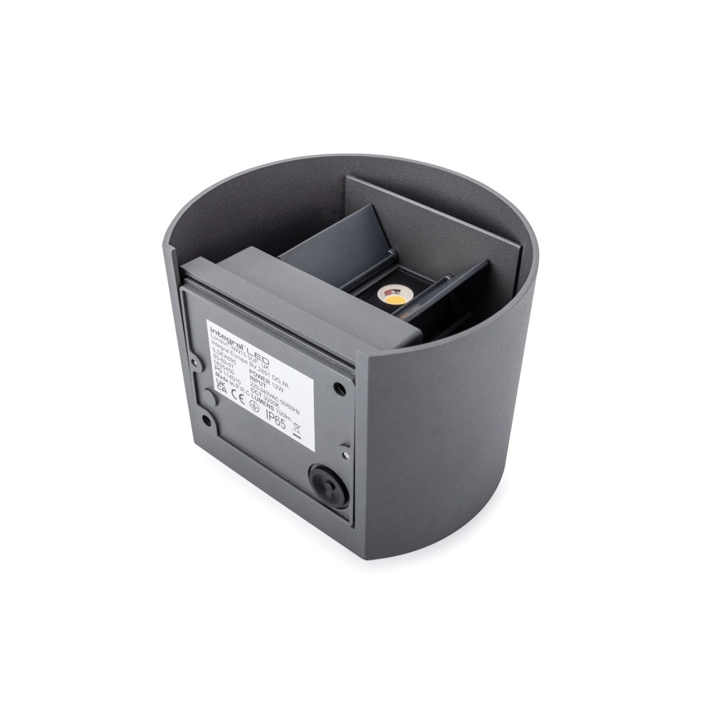 LED-Außenlampe Valencia Oben & unten – rund Lyora 5055788319870