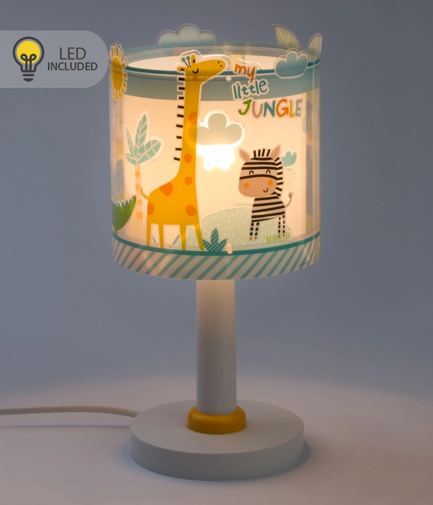 Tischlampe Little Jungle blaues Leuchten im Dunkeln Dalber 8420406001807