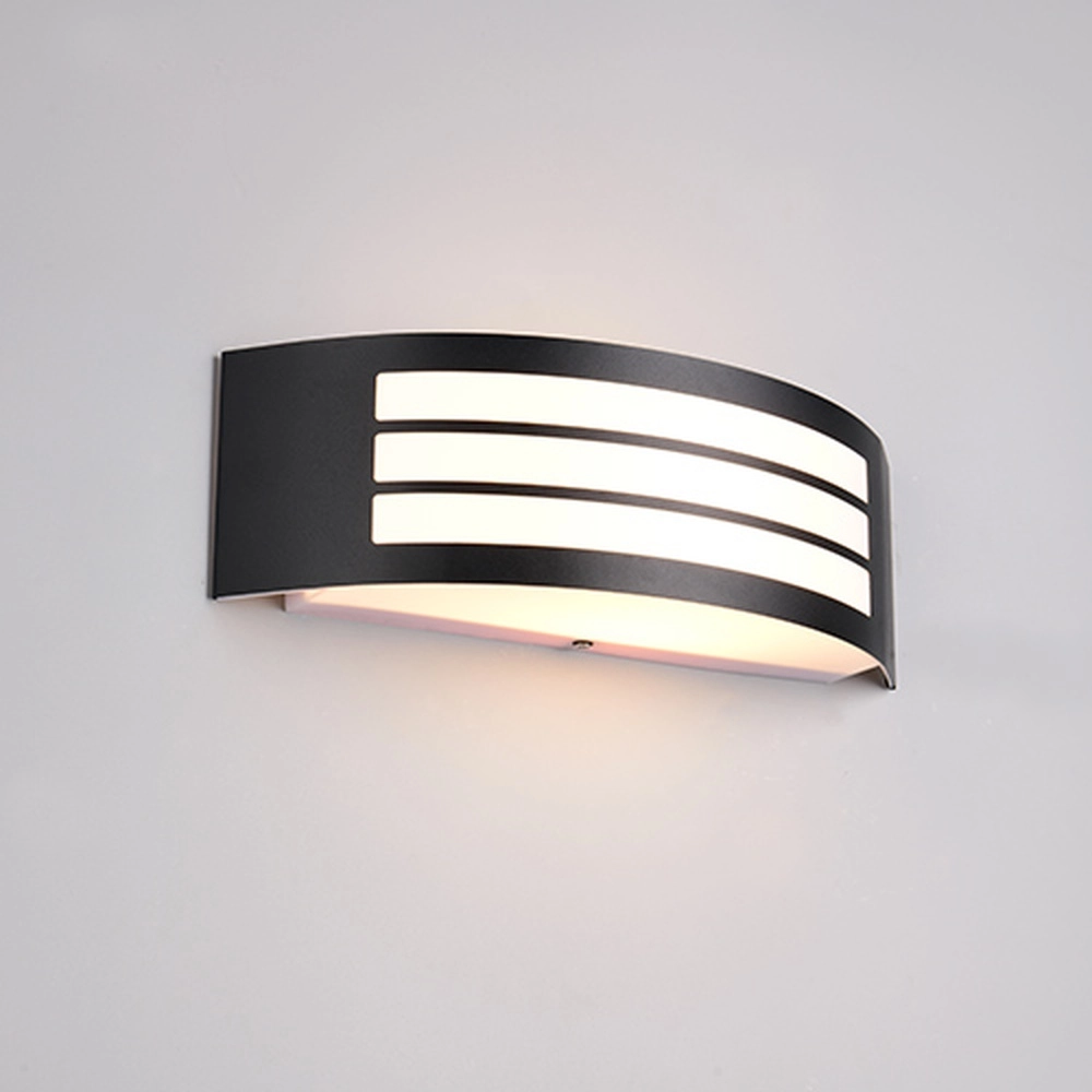 Schwarze Wandlampe Ceuta Haustür Trio 4017807687637