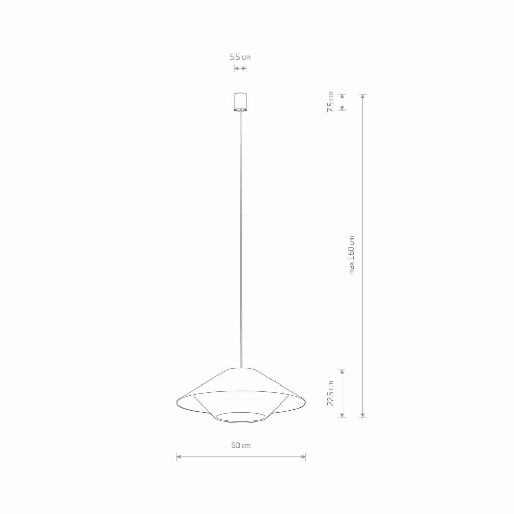 Rattan Pendelleuchte Japandi M Ø 60cm Lyora 5903139111577