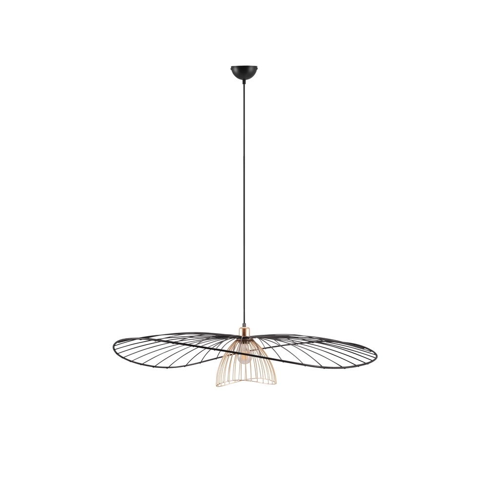 Pendellampe Lauris Ø 100 cm schwarz Trio 4017807678093