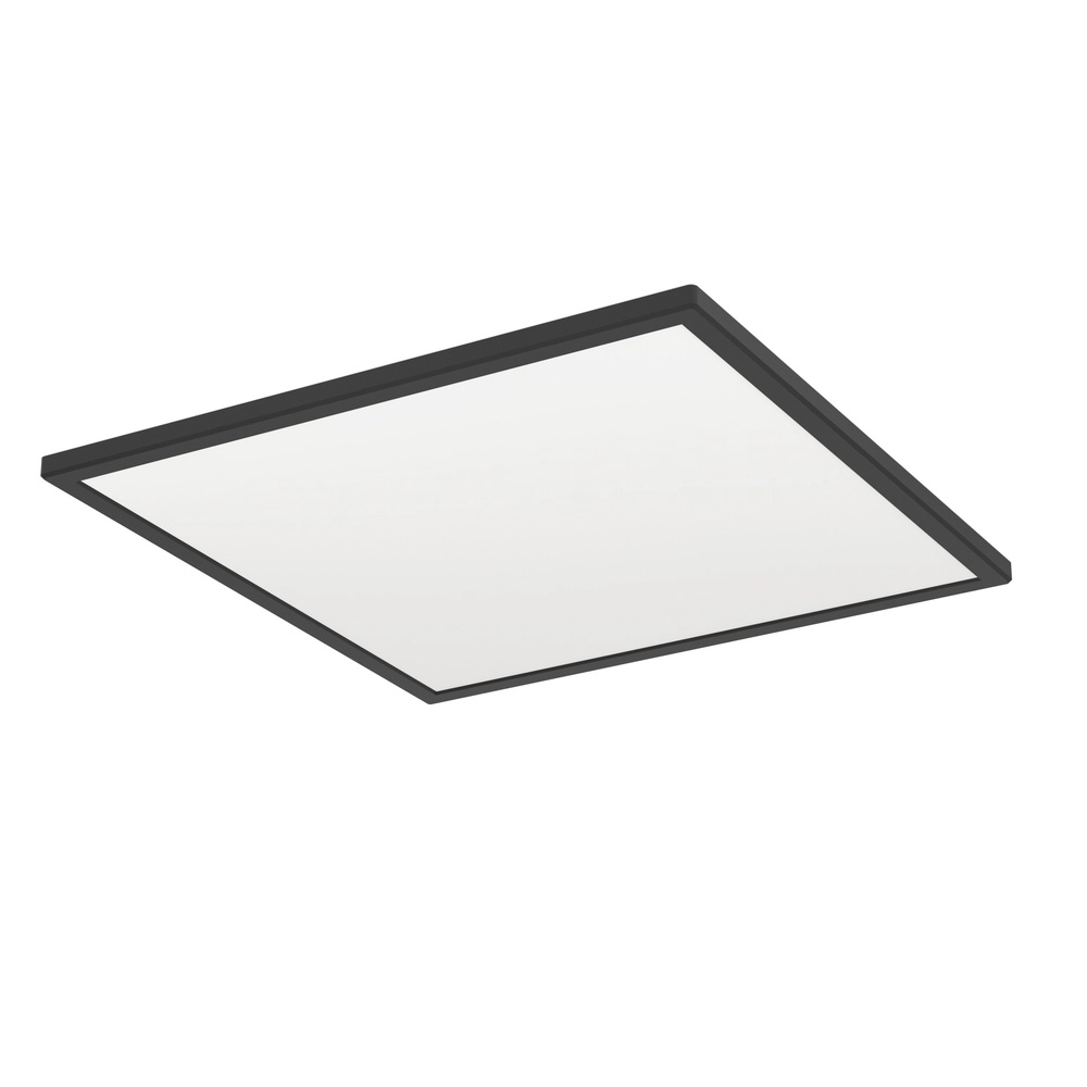 Badezimmerlampe mit Fernbedienung Rovito-R Quadrat – Schwarz – 50x50 cm