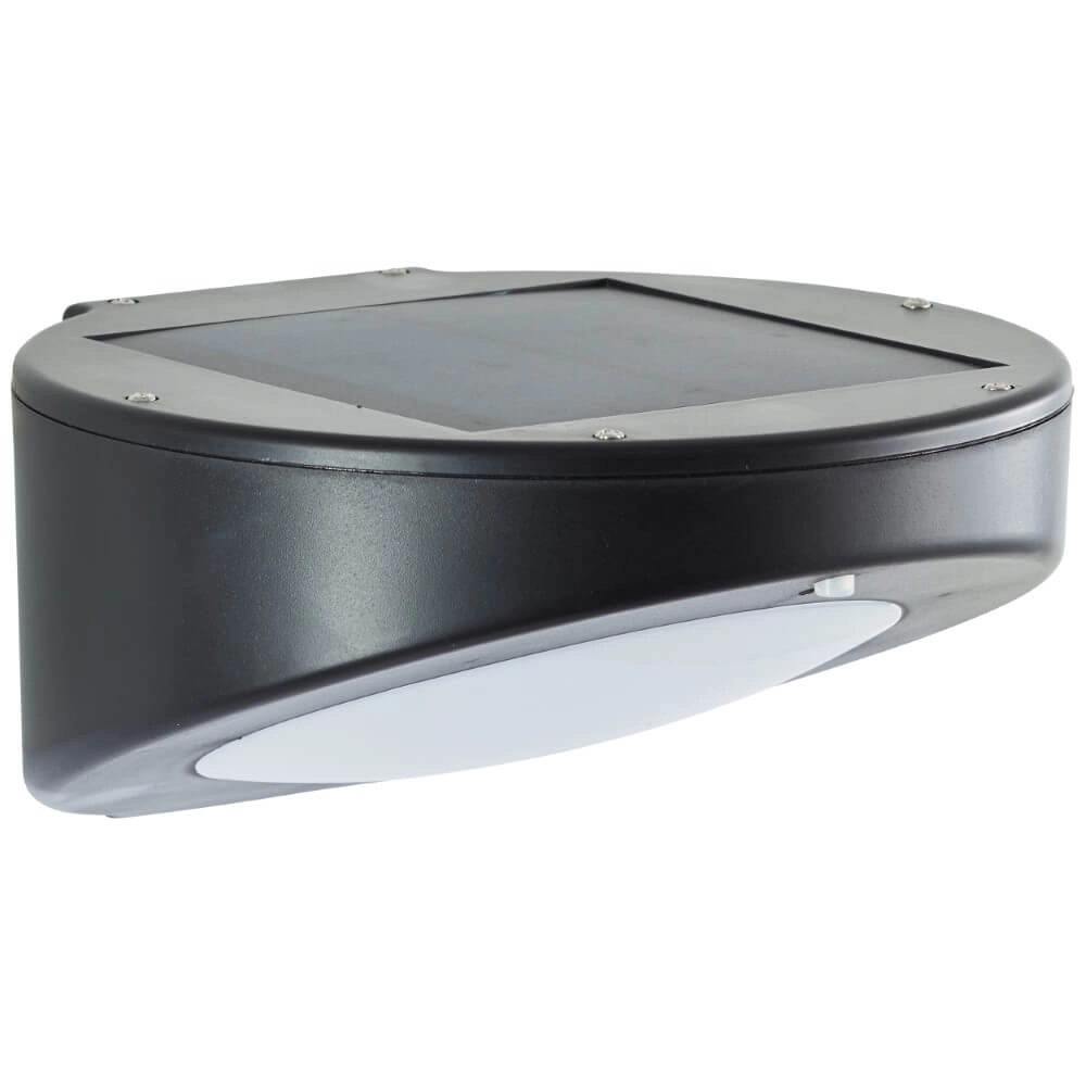 Schwarze Wandlampe Bardum Solar- Brilliant 4004353432712