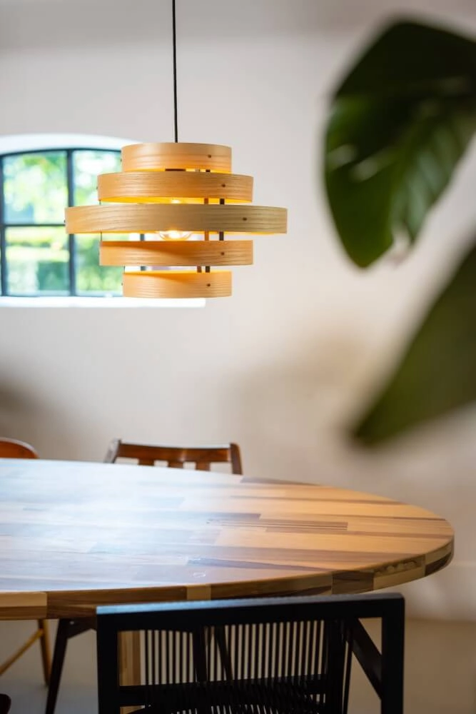 Hängelampe aus Holz Oaknut 5-Ring ETH 8720195304494