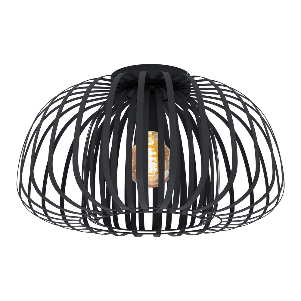 Schwarze Deckenlampe Encinitos 1 Ø 45cm - 1x E27