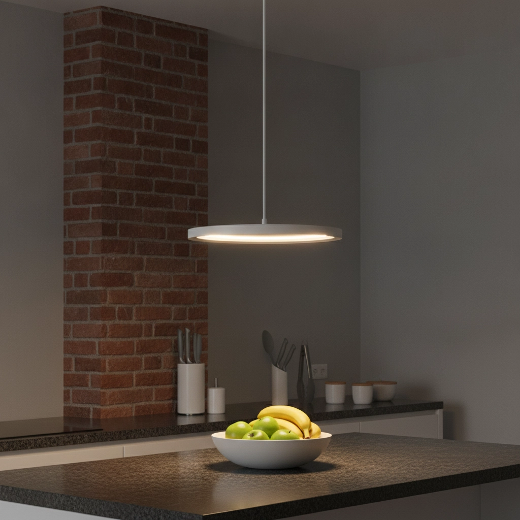 Schlanke Pendelleuchte Andria weiß Ø 40cm