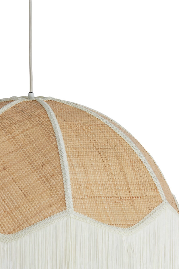 Cremefarbene Pendelleuchte Malacia Ø 60cm Light & Living 8717807761271