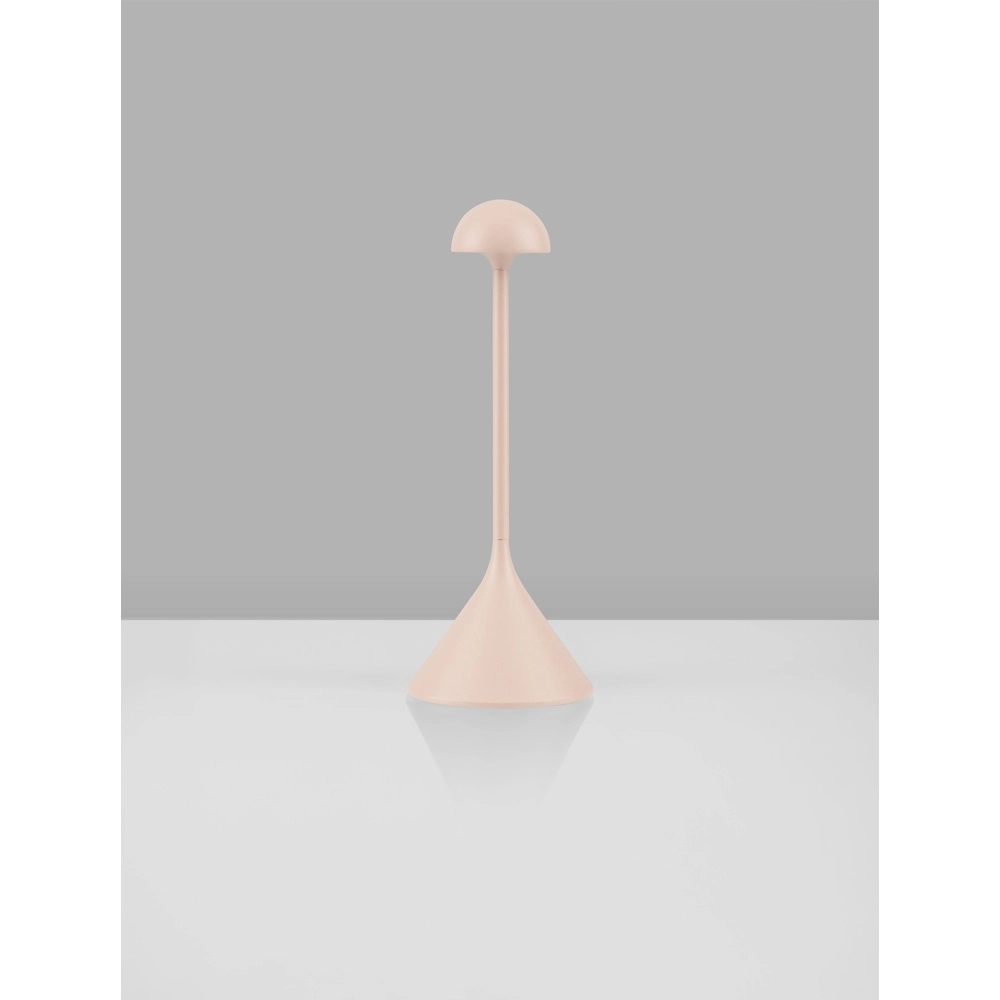 Tischlampe Dalt sandbraun wiederaufladbar über USB Lyora 5212017477064