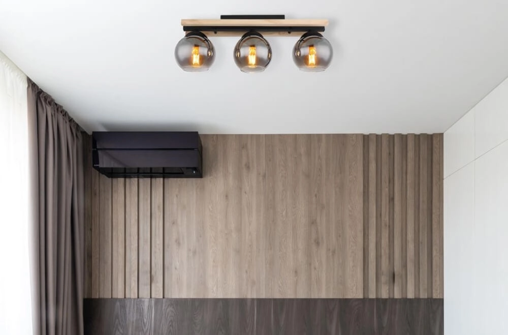 Designer-Deckenleuchte Conni Holz 3-flammig Globo 9007371441235