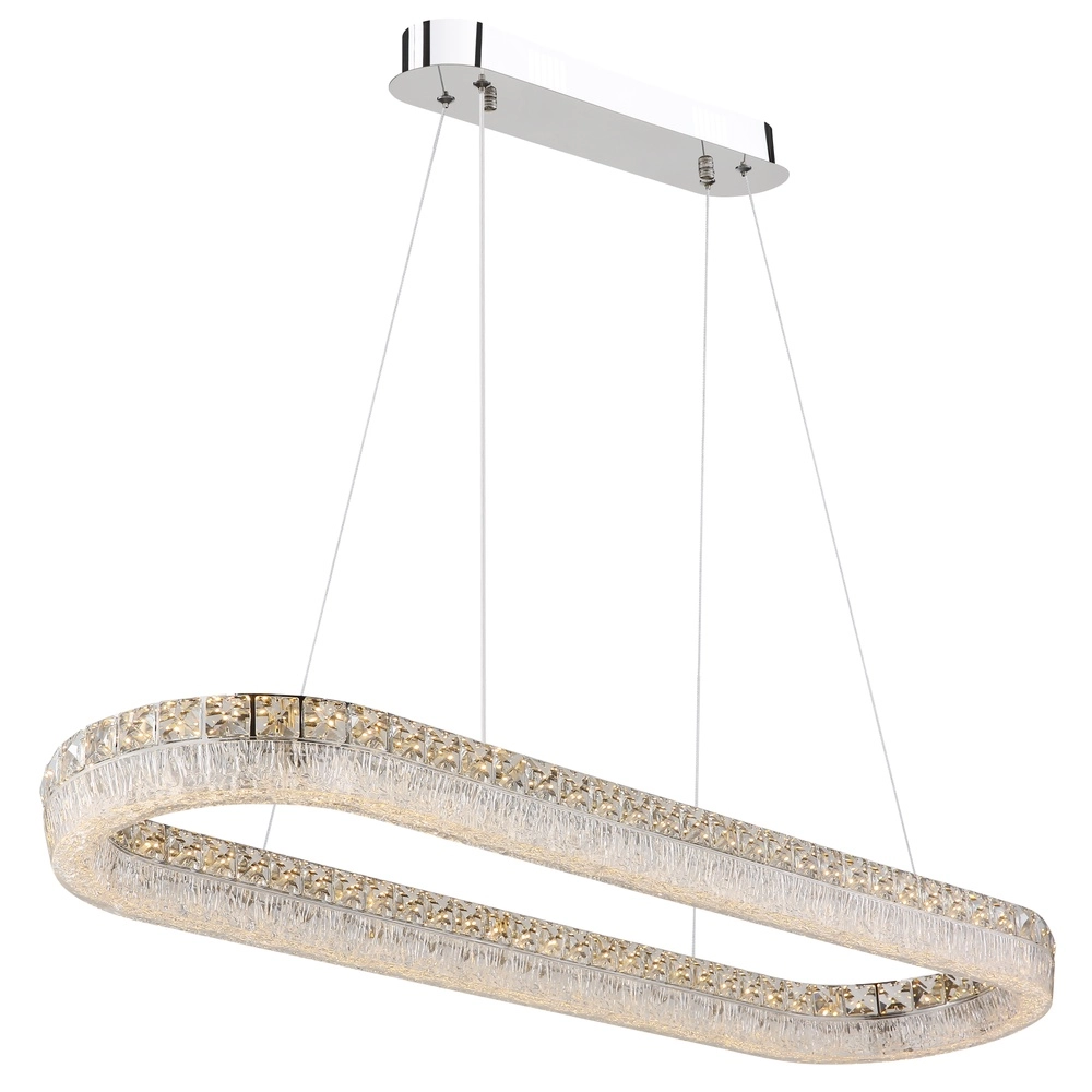 Pendellampe Laurel Ovales Chrom Globo 9007371572779