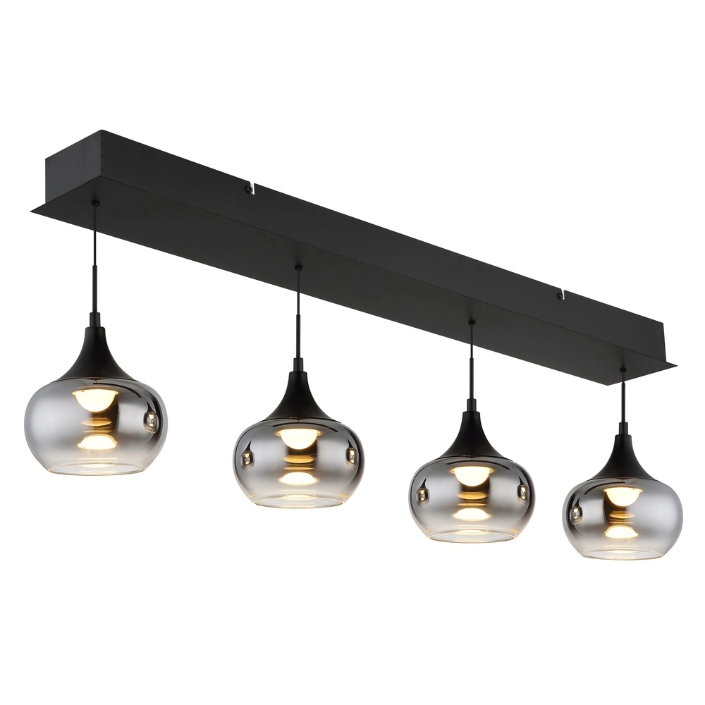 Design-Pendellampe Lui 4-Licht Schwarz Globo 9007371589609