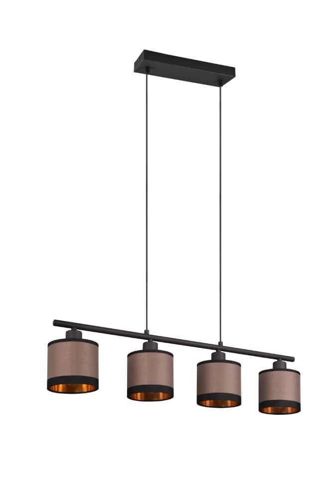 Hängelampe Davos taupe 4-flammig