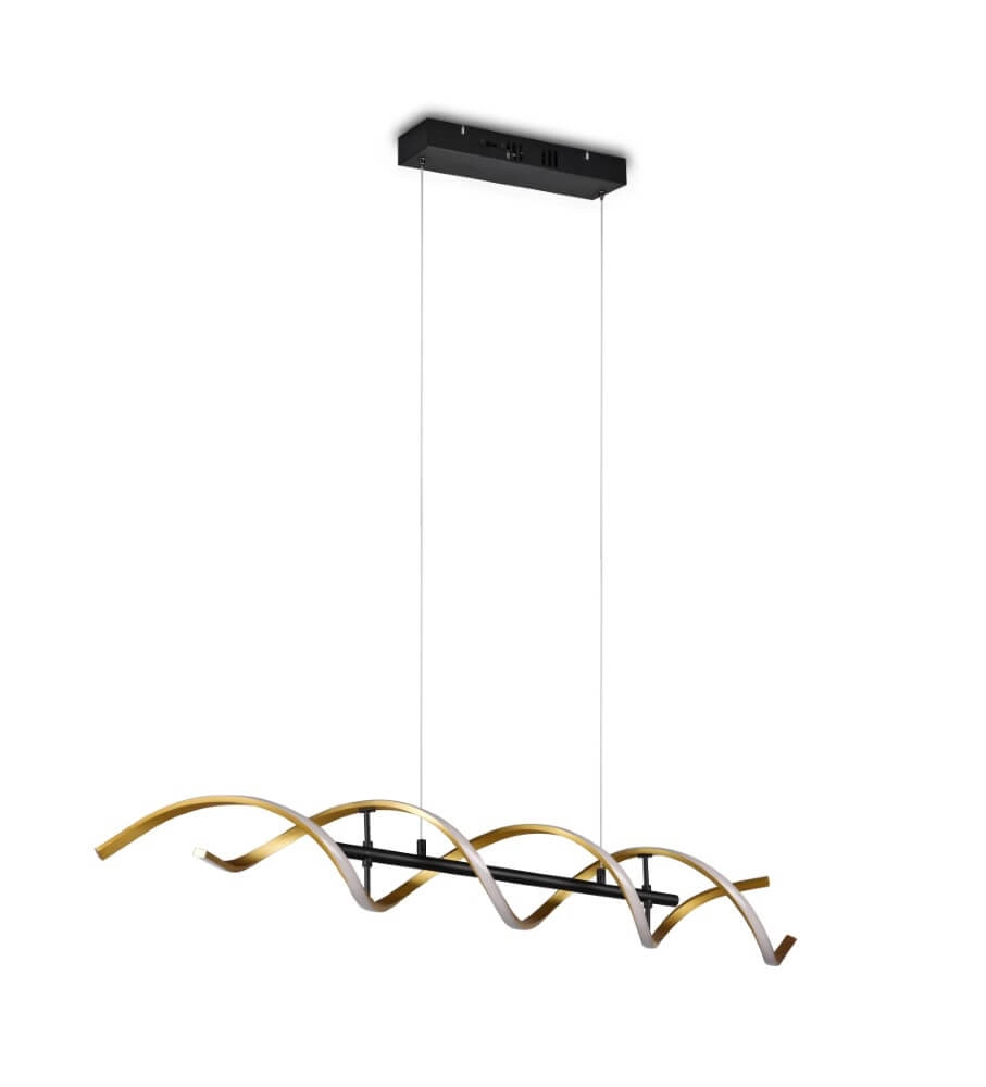 Design-LED-Hängelampe Sequence schwarz mit gold Trio 4017807540734
