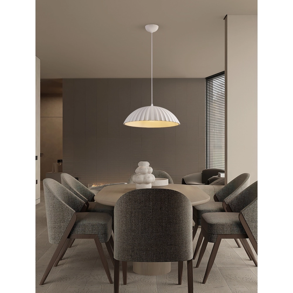 Pendelleuchte Ammos weiß Ø 50cm Lyora 5212017469021
